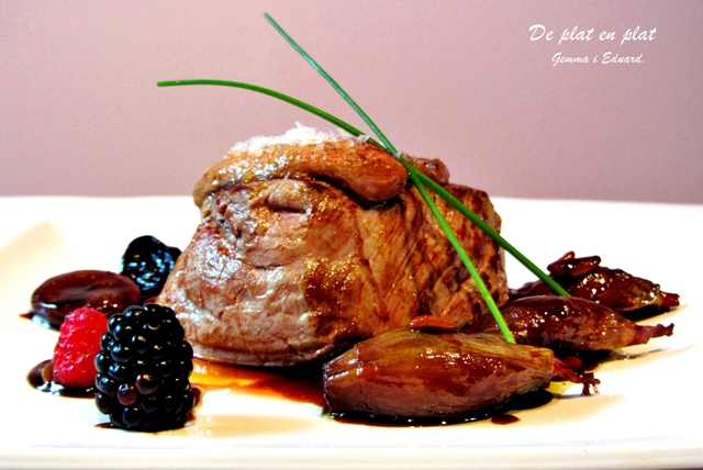 Filet de Vedella o Bou amb Fetge Gras i Reducció de Pedro Ximénez