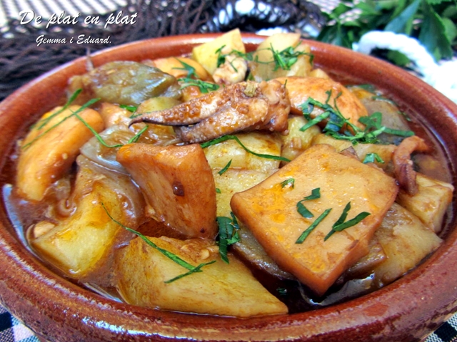 Estofat de Sípia amb Patates