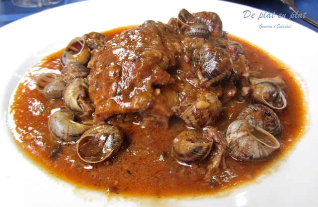 Galtes de Porc amb Cargols