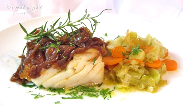 Bacallà confitat amb ceba