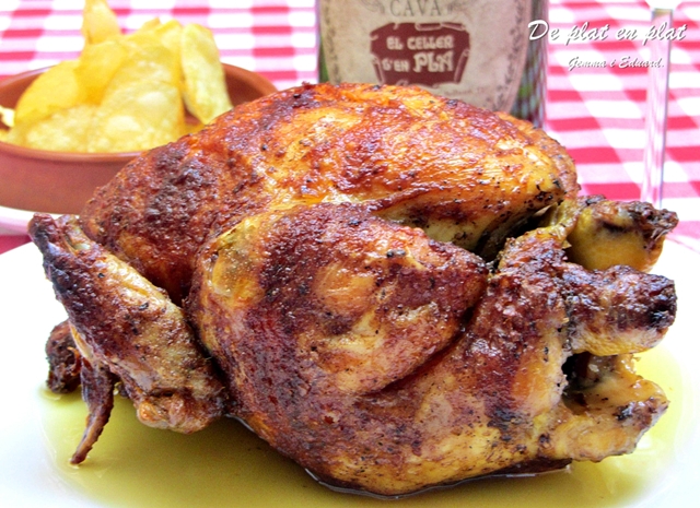 Pollastre a l’ast amb Patates Xips