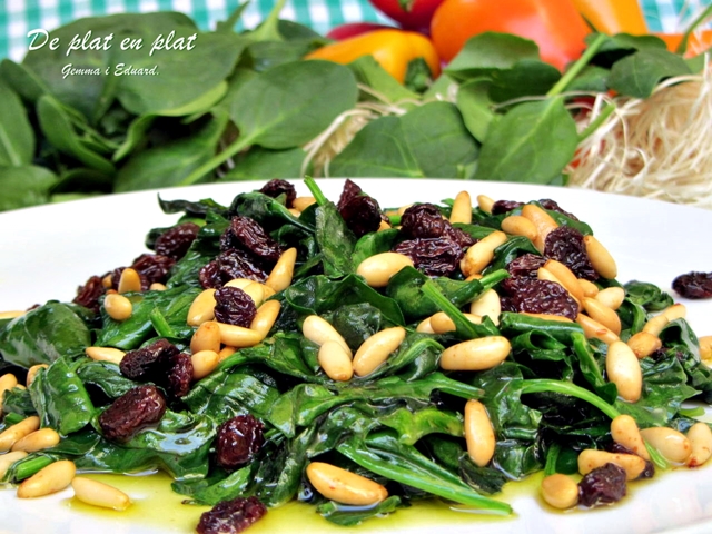 Espinacs a la Catalana