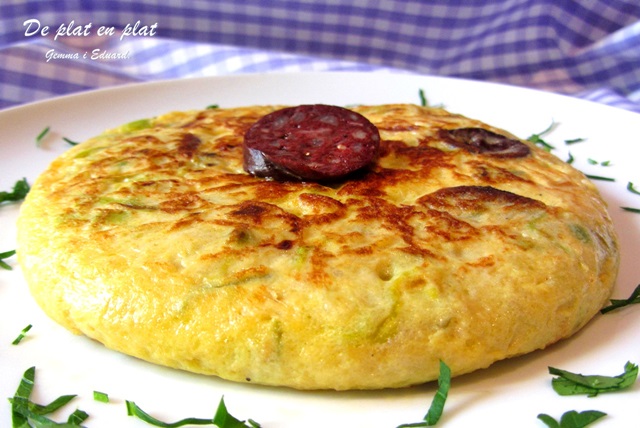 Truita de Calçots i Botifarra Negra