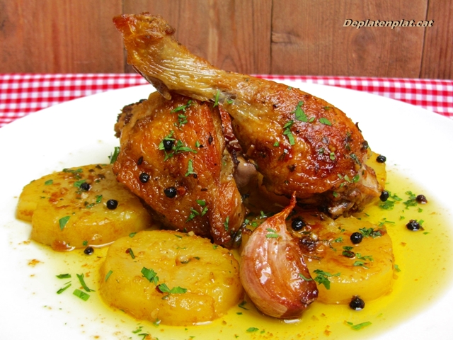 Pollastre amb allada