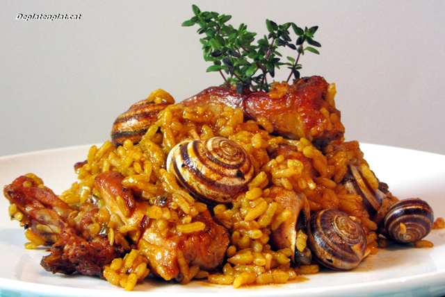 Arròs amb Conill i Cargols