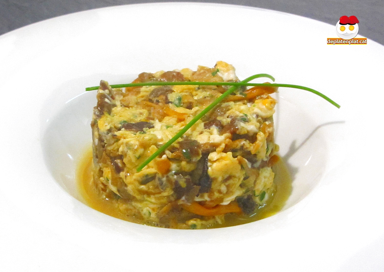 Remenat de Camagrocs i Ceba confitada